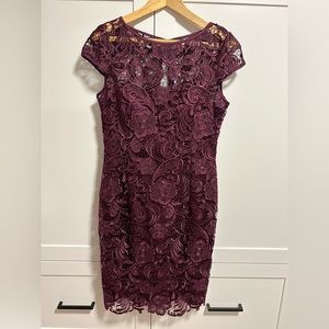 Adrianna Papell purple shift dress